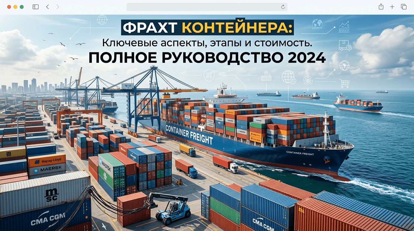 Фрахт контейнера: полное руководство для бизнеса