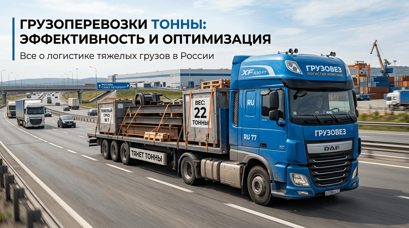 Грузоперевозки тонны: полное руководство для бизнеса