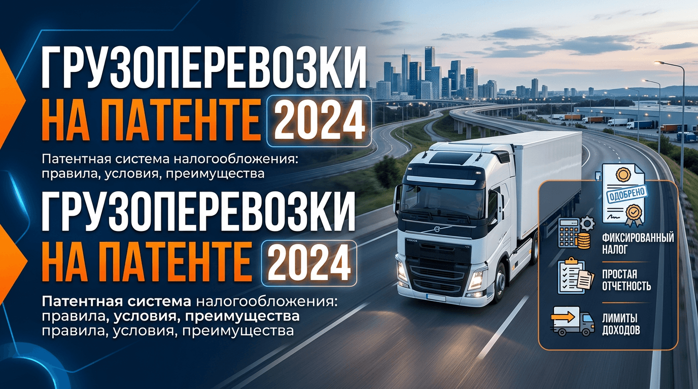 Грузоперевозки на патенте в году: полное руководство для бизнеса