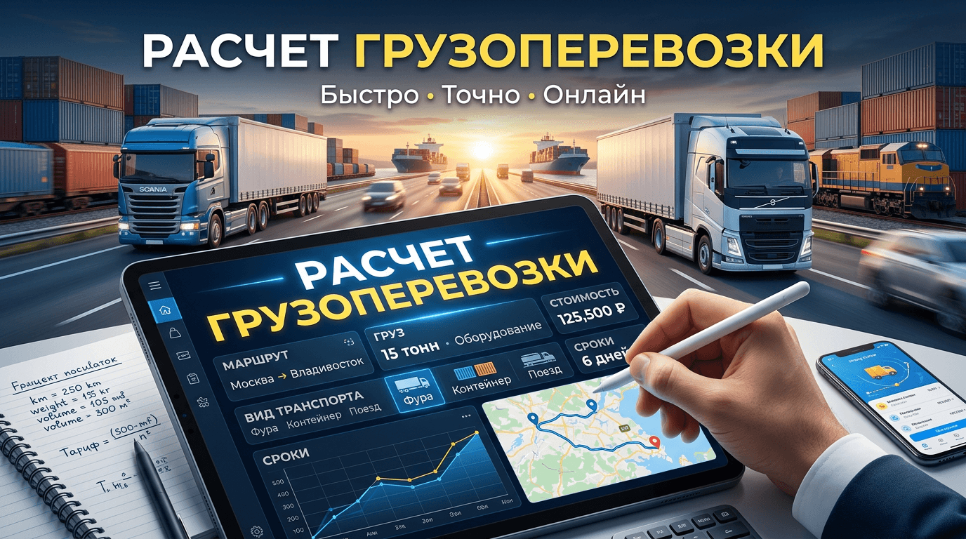 Расчет грузоперевозки: полное руководство для бизнеса