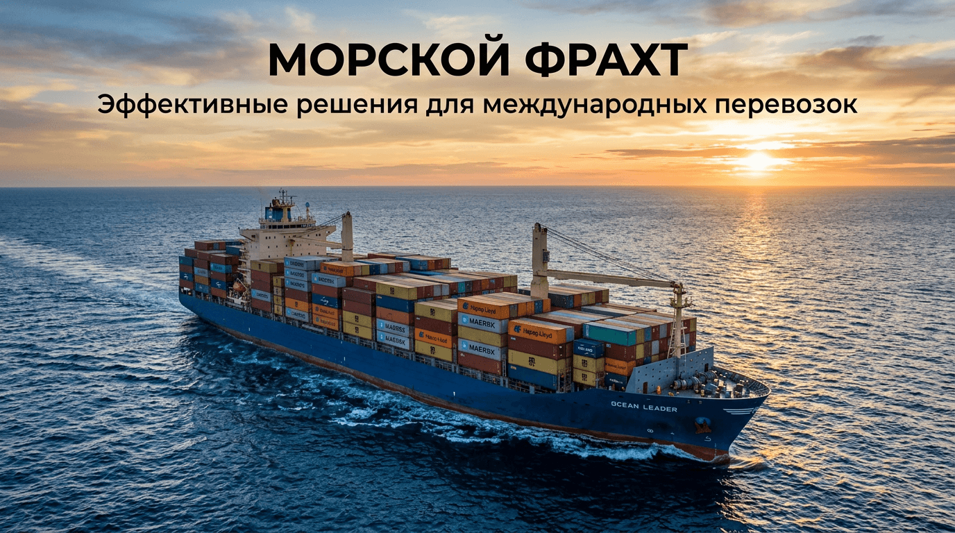 Морской фрахт: полное руководство для бизнеса