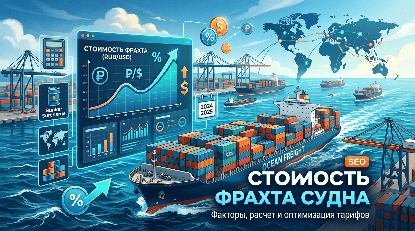Стоимость фрахта судна: актуальные цены и от чего зависит стоимость