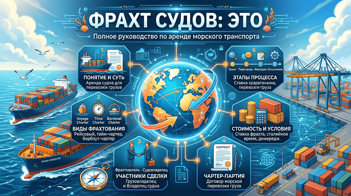 Фрахт судов: что это и зачем нужно бизнесу